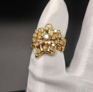14k Gold & Dia. Statement Ring